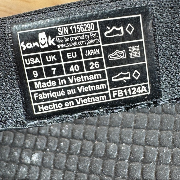 Sanuk Cosmic Shores Thong Flip Flop Sandals Black Womens 9 1156290 - Picture 9 of 10